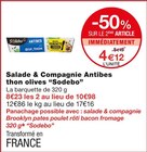 Salade & Compagnie Antibes thon olives - Sodebo à 4,12 € dans le catalogue Monoprix