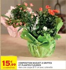 Composition Muguet 2 Griffes et Plantes Fleuries dans le catalogue Intermarché Hyper