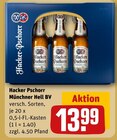 Münchner Hell BV im Angebot bei REWE in Ebersbach Münchner Hell BV Angebote von Hacker Pschorr bei REWE Ebersbach für 13,99 €