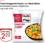 Fertiggericht Classic Angebote von Frosta bei GLOBUS Erlangen für 2,22 €