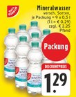 Aktuelles Mineralwasser Angebot bei E center in Remscheid ab 1,29 €