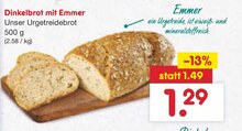 Dinkelbrot bei Netto Marken-Discount in Essen Dinkelbrot im Angebot bei Netto Marken-Discount Essen für 1,29 €
