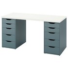Schreibtisch weiß/grautürkis im Angebot bei IKEA in Aschaffenburg Schreibtisch weiß/grautürkis Angebote von LAGKAPTEN / ALEX bei IKEA Aschaffenburg für 183,97 €