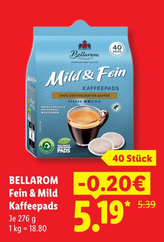 Fein & Mild Kaffeepads
