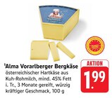 Vorarlberger Bergkäse bei EDEKA im Trebur Prospekt für 1,99 €