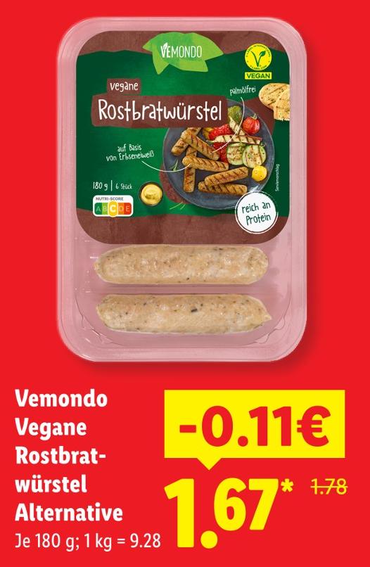 Vegane Rostbratwürstel Alternative