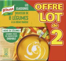 Petit Casino La Patte d'Oie - DOUCEUR DE 8 LÉGUMES Promo DOUCEUR DE 8 LÉGUMES dans le catalogue Petit Casino "Le grand live des marques #Les promos font le show ! !" à La Patte d'Oie