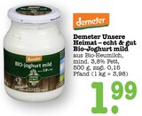 Aktuelle Joghurt Angebote bei E center in Karlsruhe Aktuelles Unsere Heimat – echt & gut Bio-Joghurt mild Angebot bei E center in Karlsruhe ab 1,99 €