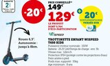 Trottinette enfant T650 Kids - Wispeed dans le catalogue Hyper U
