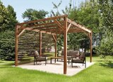 Brico Dépôt Ville-la-Grand - Promo Pergola en bois "Pool House" long. 4 x larg. 3 x haut. 2,20 m Promo Pergola en bois "Pool House" long. 4 x larg. 3 x haut. 2,20 m à 359,00 € dans le catalogue Brico Dépôt à Ville-la-Grand