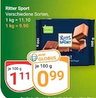 GLOBUS Simmern - Ritter Sport Angebot im Prospekt Ritter Sport bei GLOBUS im Simmern Prospekt für 0,99 €