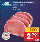 Aktuelles Schweine-Minutensteaks Angebot bei Netto Marken-Discount in Rostock ab 2,79 €