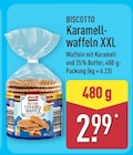 Karamellwaffeln XXL im ALDI Nord Prospekt Karamellwaffeln XXL von Biscotto im aktuellen ALDI Nord Prospekt für 2,99 €