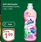 Weichspüler im Angebot bei GLOBUS in Rüsselsheim Weichspüler Angebote von Sofin bei GLOBUS Rüsselsheim für 1,99 €