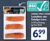 Lachsfilets oder Kabeljau-Loins von GOURMET FINEST CUISINE im aktuellen ALDI SÜD Prospekt für 6,99 €