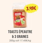 Toasts épeautre & 3 graines - NATURALIA dans le catalogue Naturalia