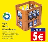 famila Nordost Husum - Aqua Nordic Mineralwasser Angebot im Prospekt Aqua Nordic Mineralwasser bei famila Nordost im Husum Prospekt für 5,00 €