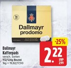 Kaffeepads Angebote von Dallmayr bei WEZ Bad Oeynhausen für 2,22 €