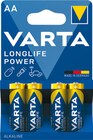 Longlife Power Batterien Mignon AA von Varta im aktuellen Rossmann Prospekt