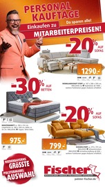 Polstermöbel Fischer Möbel & Einrichtung Prospekt der aktuellen Woche mit 32 Seiten, gültig von 04.03.2026 bis 11.03.2026, in Holzmühle und Umgebung Aktueller Polstermöbel Fischer Möbel & Einrichtung Prospekt in Holzmühle und Umgebung, "PERSONAL-KAUFTAGE" mit 32 Seiten, 04.03.2026 - 11.03.2026