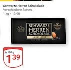 GLOBUS Saarbrücken - Schwarze Herren Schokolade Angebot im Prospekt Schwarze Herren Schokolade bei GLOBUS im Saarbrücken Prospekt für 1,39 €