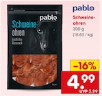 Schweineohren im Angebot bei Netto Marken-Discount in Remscheid Schweineohren Angebote von pablo bei Netto Marken-Discount Remscheid für 4,99 €