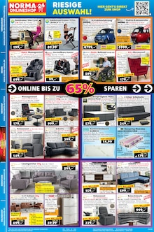 Couch im Norma Prospekt "Mehr fürs Geld" mit 20 Seiten (Nürnberg)