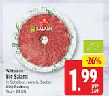 Bio-Salami im Angebot bei WEZ in Löhne Bio-Salami Angebote von Wiltmann bei WEZ Löhne für 1,99 €