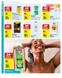 Prix et réduction Shampooing dans le prospectus Carrefour Market en cours Offre Shampooing dans le catalogue Carrefour Market du moment à la page 54