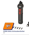 Akku-Schraubendreher von FERM für 9,88 € bei Action im Angebot Akku-Schraubendreher von FERM im aktuellen Action Prospekt