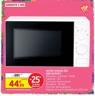 Micro ondes 20L - TOP BUDGET - Intermarché Super à Aurillac Micro ondes 20L - TOP BUDGET en promo chez Intermarché Super Aurillac à 44,99 €