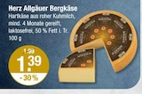 Allgäuer Bergkäse von Herz im aktuellen V-Markt Prospekt für 1,39 €