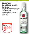 Rum Carta Blanca im Angebot bei GLOBUS in Amberg Rum Carta Blanca Angebote von Bacardí bei GLOBUS Amberg für 9,99 €