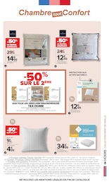 Prix et réduction Oreiller Ergonomique dans le prospectus Carrefour en cours Offre Oreiller Ergonomique dans le catalogue Carrefour du moment à la page 15