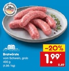 Aktuelles Bratwürste Angebot bei Netto Marken-Discount in Mönchengladbach ab 1,99 €