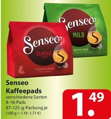 Senseo Kaffeepads bei famila Nordost in Detmold Senseo Kaffeepads im Angebot bei famila Nordost Detmold für 1,49 €
