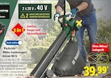 Akku-Laubsauger/-bläser 40 V von Parkside für 39,99 € bei Lidl im Angebot Akku-Laubsauger/-bläser 40 V von Parkside im aktuellen Lidl Prospekt