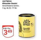 Allrounder Gewürz im Angebot bei GLOBUS in Wolfenbüttel Allrounder Gewürz Angebote von Just Spices bei GLOBUS Wolfenbüttel für 3,49 €