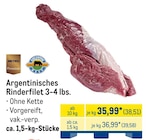 Argentinisches Rinderfilet 3-4 lbs. im Angebot bei METRO in Troisdorf Argentinisches Rinderfilet 3-4 lbs. Angebote von Metro Premium bei METRO Troisdorf für 38,51 €