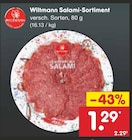 Netto Marken-Discount Euerbach - Salami-Sortiment Angebot im Prospekt Salami-Sortiment bei Netto Marken-Discount im Euerbach Prospekt für 1,29 €