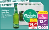 Aktuelle Bier Angebote bei Netto Marken-Discount in Albstadt Aktuelles Lager Beer Angebot bei Netto Marken-Discount in Albstadt ab 13,99 €