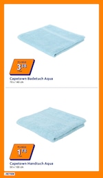 Action Handtuch im Prospekt 