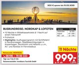 BUSRUNDREISE: NORDKAP & LOFOTEN Angebote von trendtours Touristik GmbH bei Netto Marken-Discount Wunstorf für 999,00 €