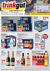 Trinkgut Discounter Prospekt der aktuellen Woche mit 4 Seiten, gültig von 17.08.2026 bis 22.08.2026, in Burgkirchen und Umgebung Aktueller Trinkgut Discounter Prospekt in Burgkirchen und Umgebung, "Aktuelle Angebote" mit 4 Seiten, 17.08.2026 - 22.08.2026