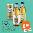 Mate oder Cola im tegut Prospekt zum Preis von 0,88 €