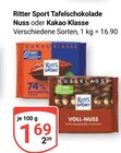 Tafelschokolade Nuss im Angebot bei GLOBUS in Siegen Tafelschokolade Nuss Angebote von Ritter Sport bei GLOBUS Siegen für 1,69 €