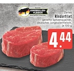 Zartes Rinderfilet Angebote von Deutsches Jungbullenfleisch bei EDEKA Krefeld für 4,44 €