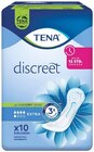 Koerperpflege im REWE Prospekt Discreet Einlagen Extra oder Discreet Ultra Einlagen Normal von Tena im aktuellen REWE Prospekt für 2,99 €