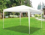 Tonnelle autoportante toit polyester blanche en promo chez Castorama Villeneuve-d'Ascq à 39,90 €