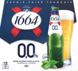 Blonde 0.0% - 1664 - Lidl à Auxerre Blonde 0.0% - 1664 en promo chez Lidl Auxerre à 3,69 €